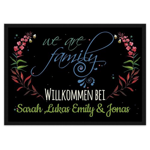 Fu&szlig;matte mit Spruch - We are Family_TEXTPERSO-1
