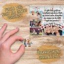 Foto-Puzzle 24 Teile / Beste Freundin / inkl. Verpackung Kraftpapier Umschlag mit Gold-Inlay / mit SIEBEN Bildern bedrucken lassen