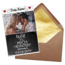 Foto-Puzzle 24 Teile / Willst du mich heiraten? / inkl. Verpackung Kraftpapier Umschlag mit Gold-Inlay / mit EINEM Bild + Name personalisieren