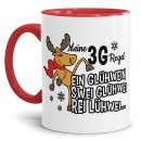 Keramik Tasse - 3G-Regel, Ein Gl&uuml;hwein, Swei...